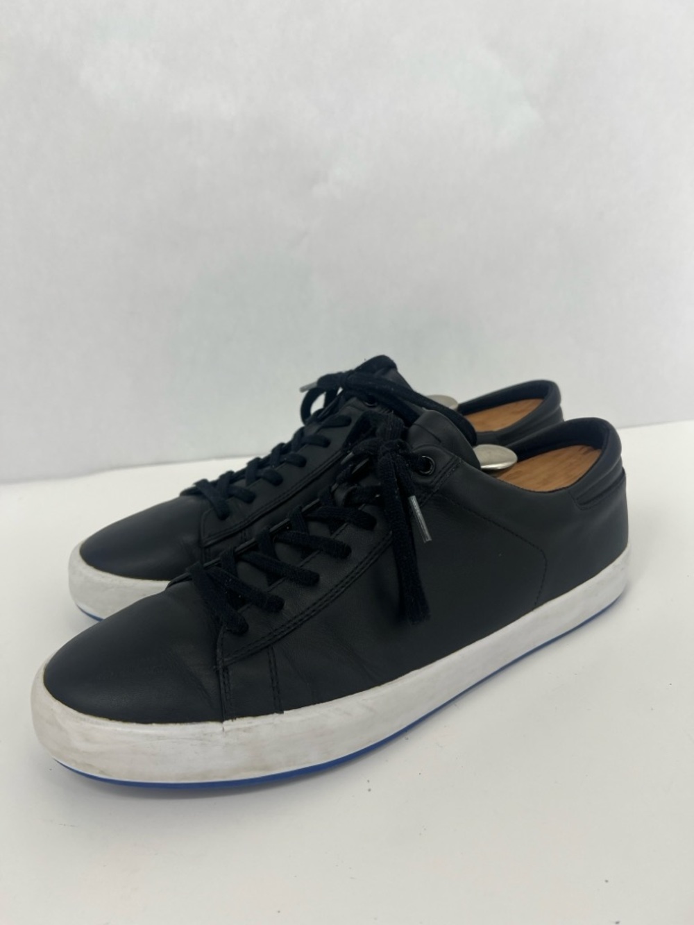 Camper Andratx  Black Leather Low-Top Sneakers with White Sole
